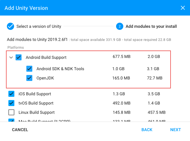 Add Android modules